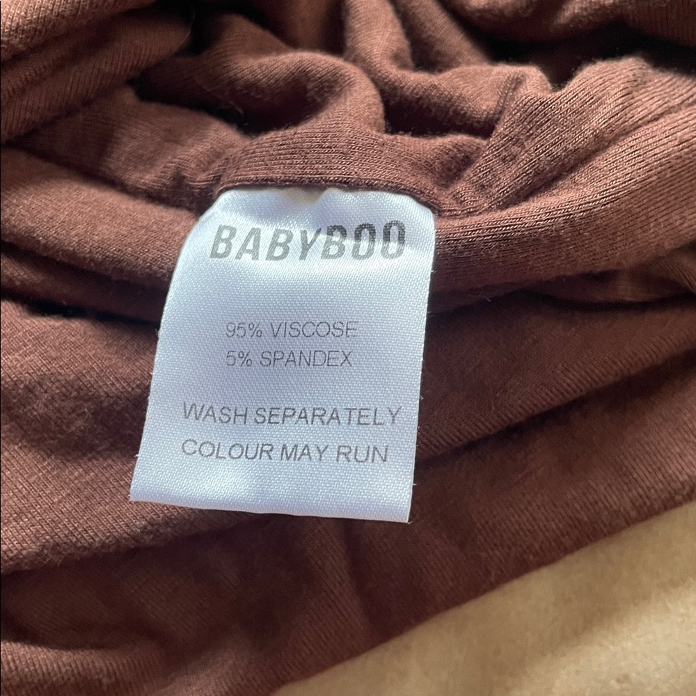 Babyboo Two-Piece Maxi Cut Out Dress XS brown - Picture 5 of 5
